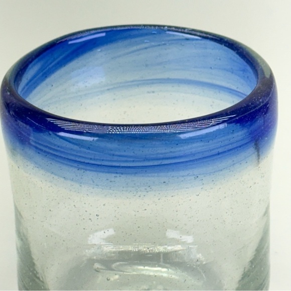 Handblown Mexican Glass Candleholder - Picture 3 of 10